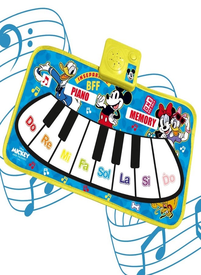 إستلو سجادة بيانو أرضية من إستيلو للأطفال الصغار | سجادة لعب للأطفال مع موسيقى و11 مفتاحًا | هدية موسيقية للأولاد والبنات من عمر 1 إلى 6 سنوات | لوحة مفاتيح تفاعلية للأطفال الصغار (ميكي ماوس) - Image 1